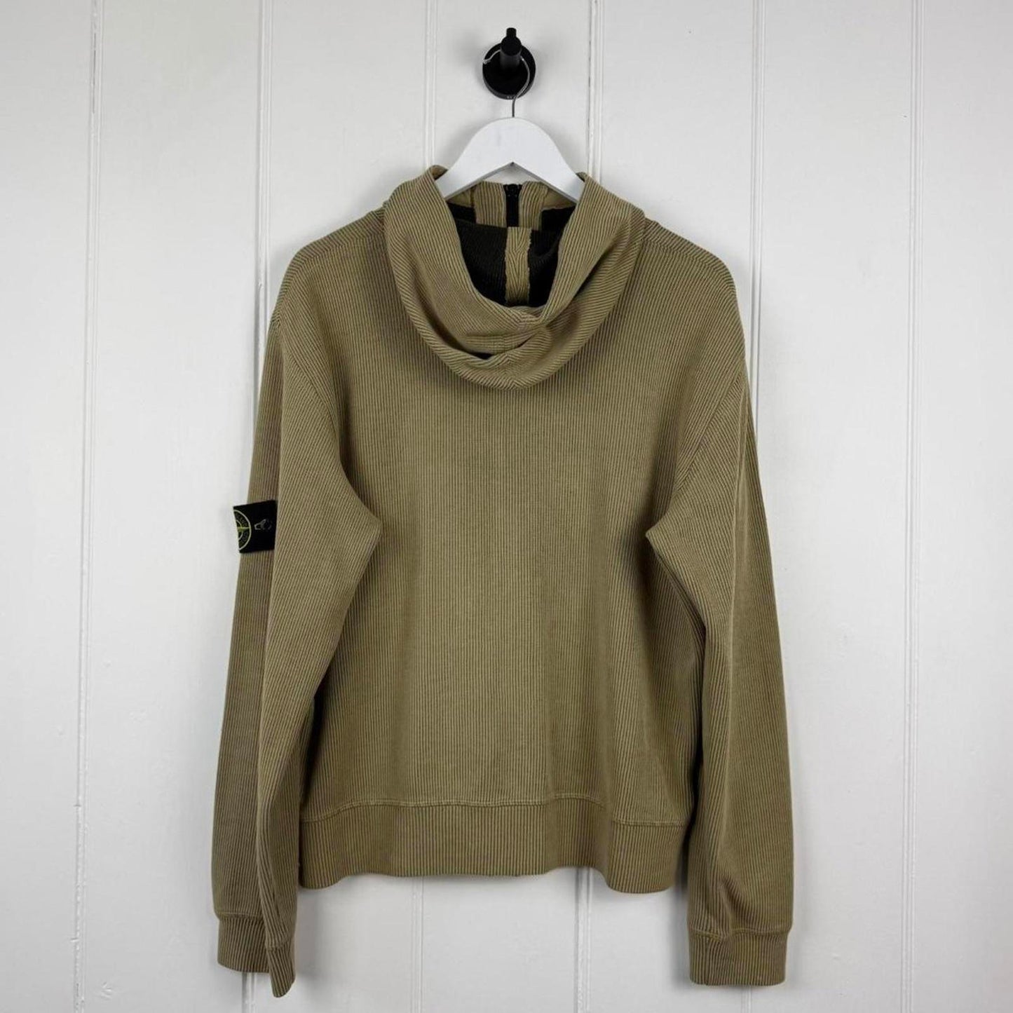 2000's Stone Island Ribbed Full Zip Hoodie (M)