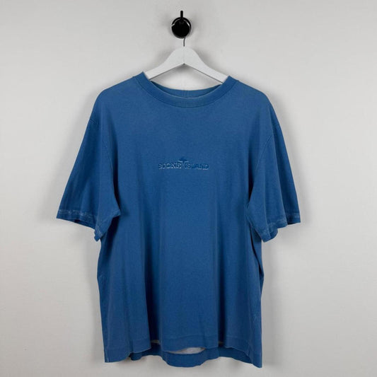 Stone Island Logo T-Shirt Sky Blue (XL)