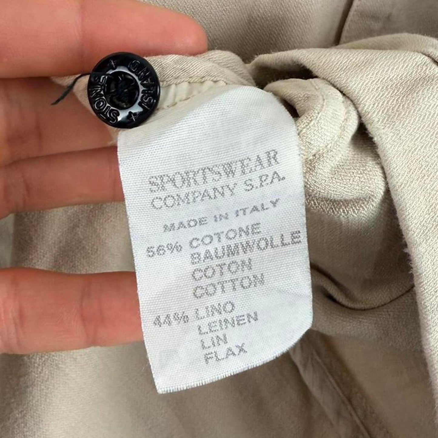 Stone Island Cotton/Linen Field Jacket (XXL)