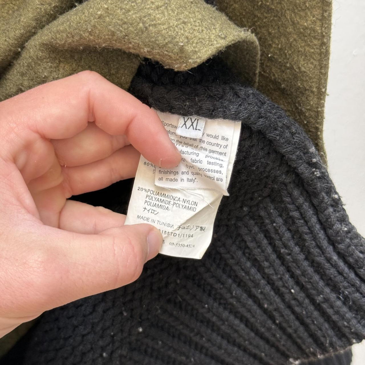 Early 00s Stone Island President Knit Jumper (XXL)