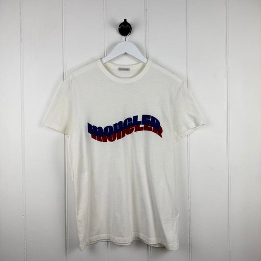 Moncler Logo T-Shirt – Off White (L)