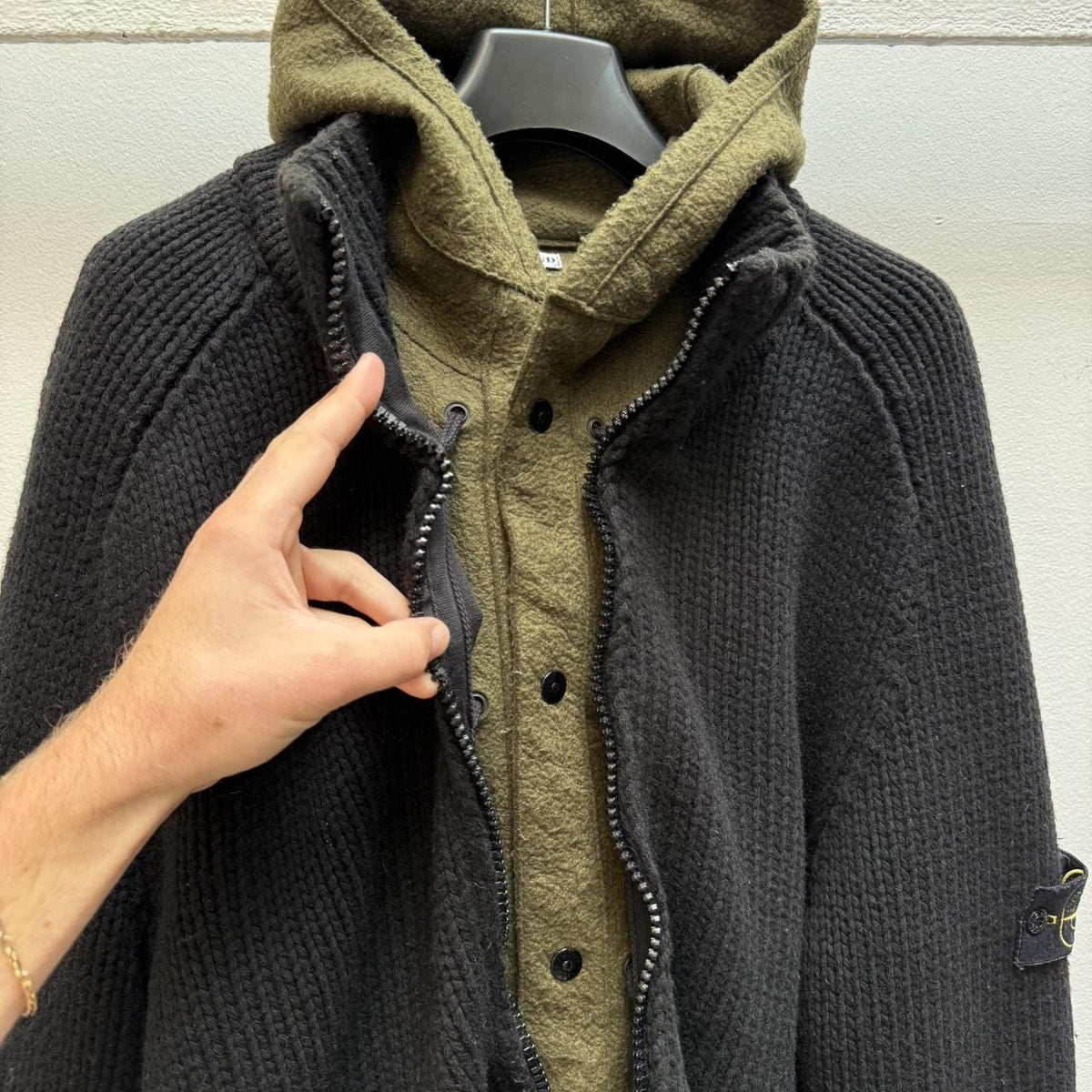 Early 00s Stone Island President Knit Jumper (XXL)