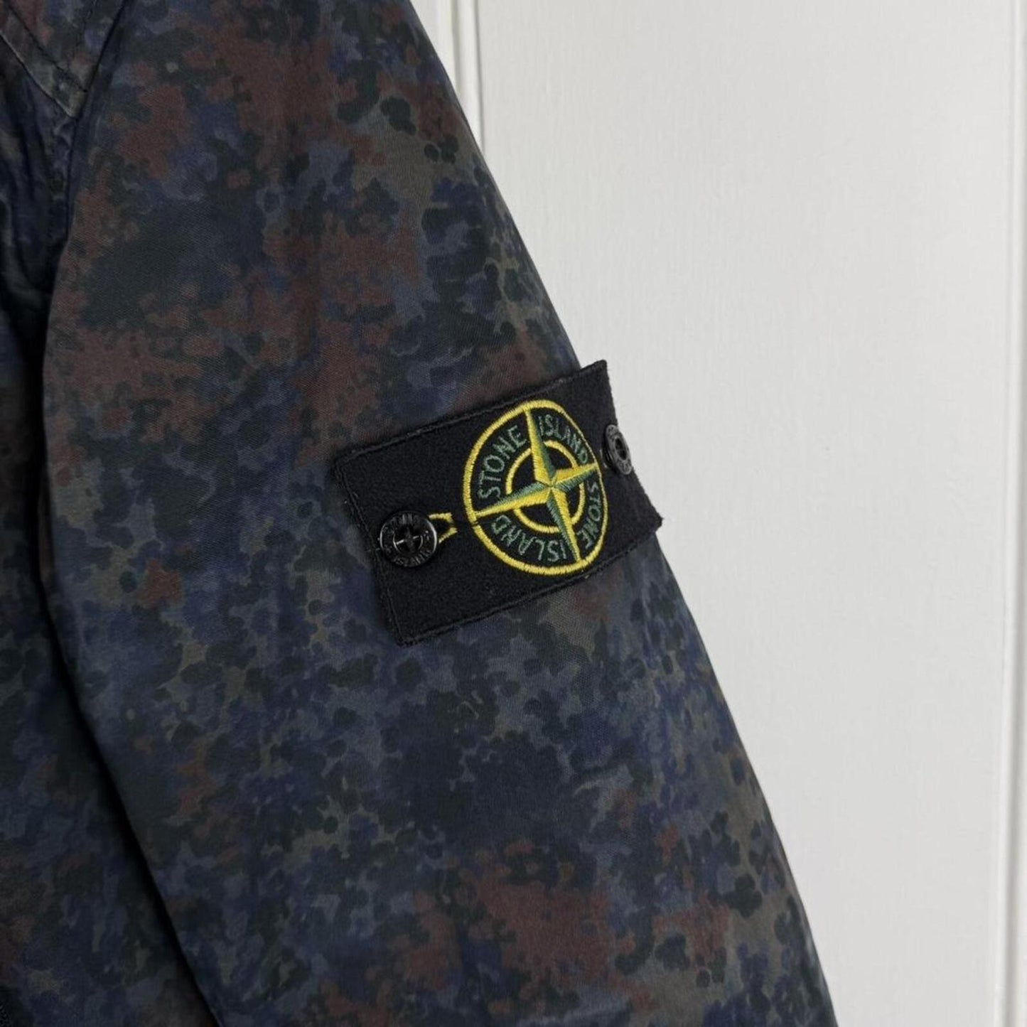 Stone Island Raso Gommato Camo Print OVD Jacket (L)