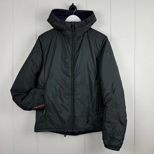 Prada Sport Reversible Padded Nylon Hooded Jacket (M)