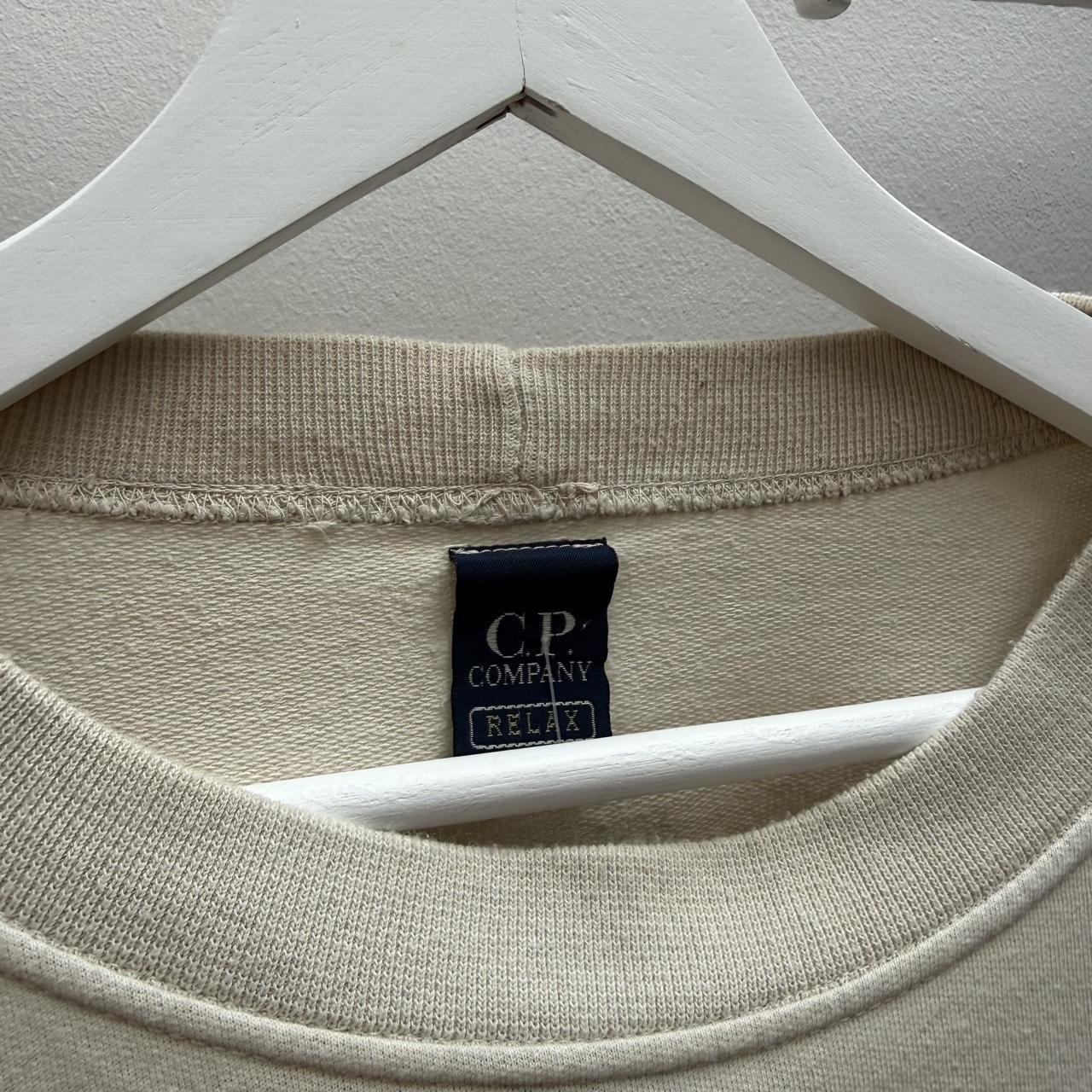 1996 CP Company Logo Sweatshirt in Cream (XL)