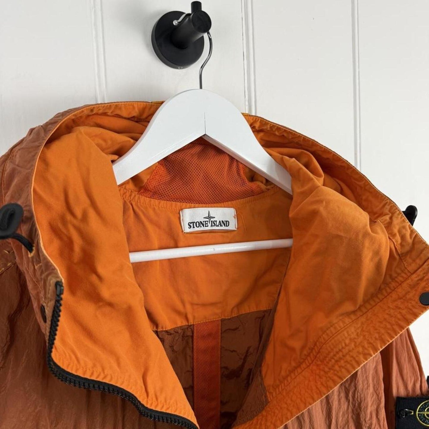Stone Island Nylon Metal Hooded Jacket Orange (XXL)
