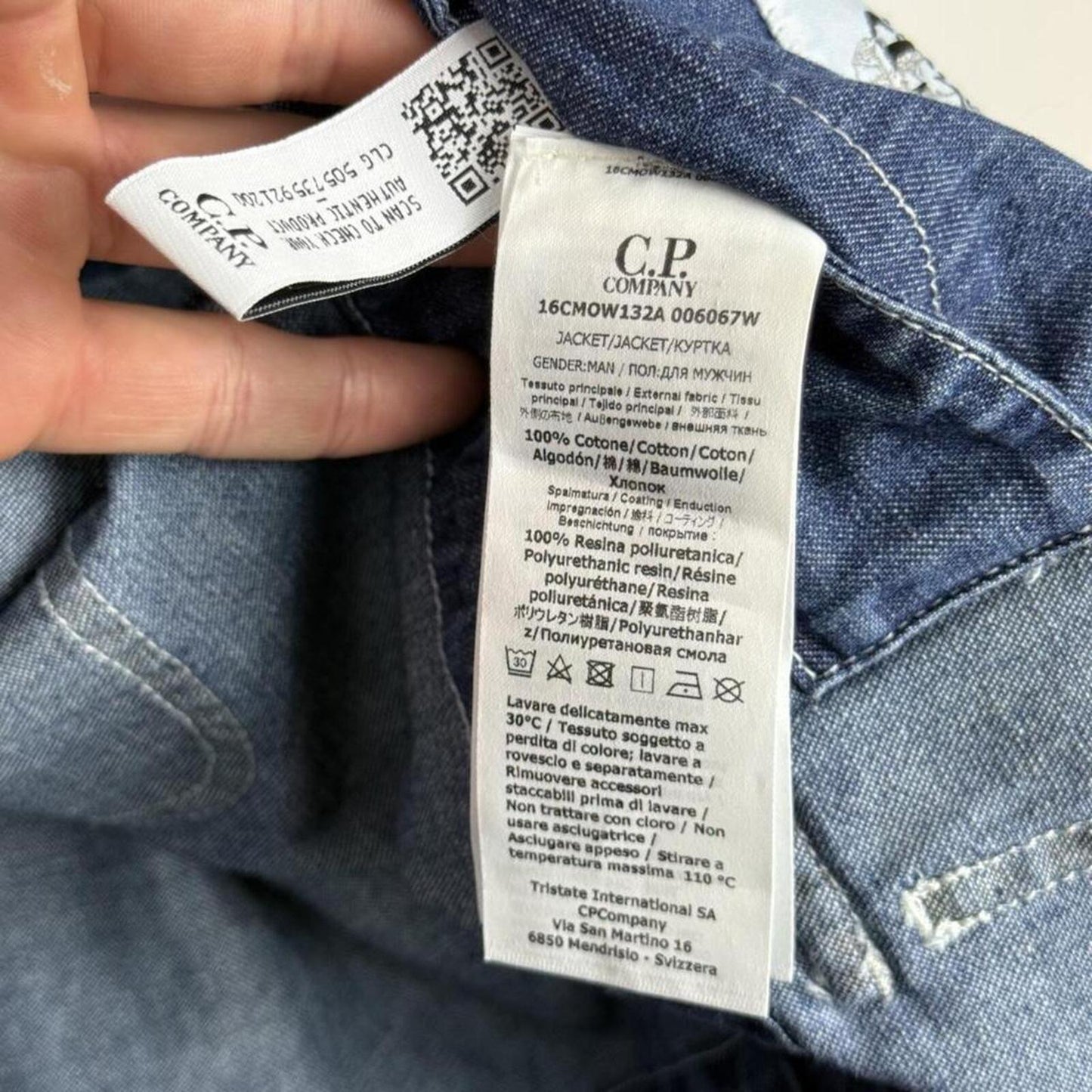 C.P. Company BLU Goggle Denim Jacket (XXL)