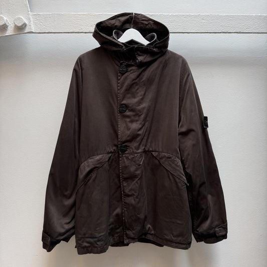 1990s Stone Island Raso Gommato Dutch Rope Jacket – Brown (XL)