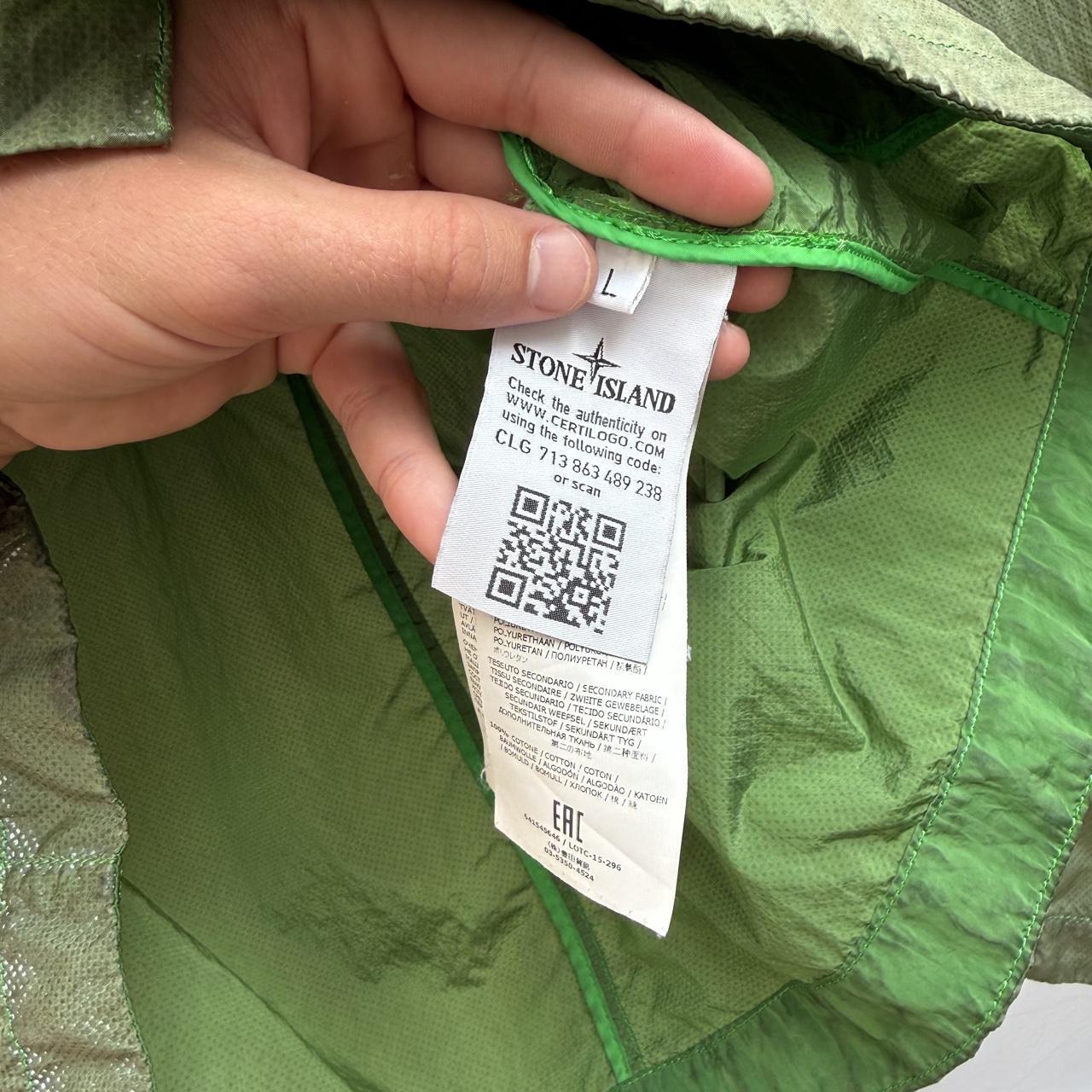 Stone Island Pixel Reflective Jacket Green (L)