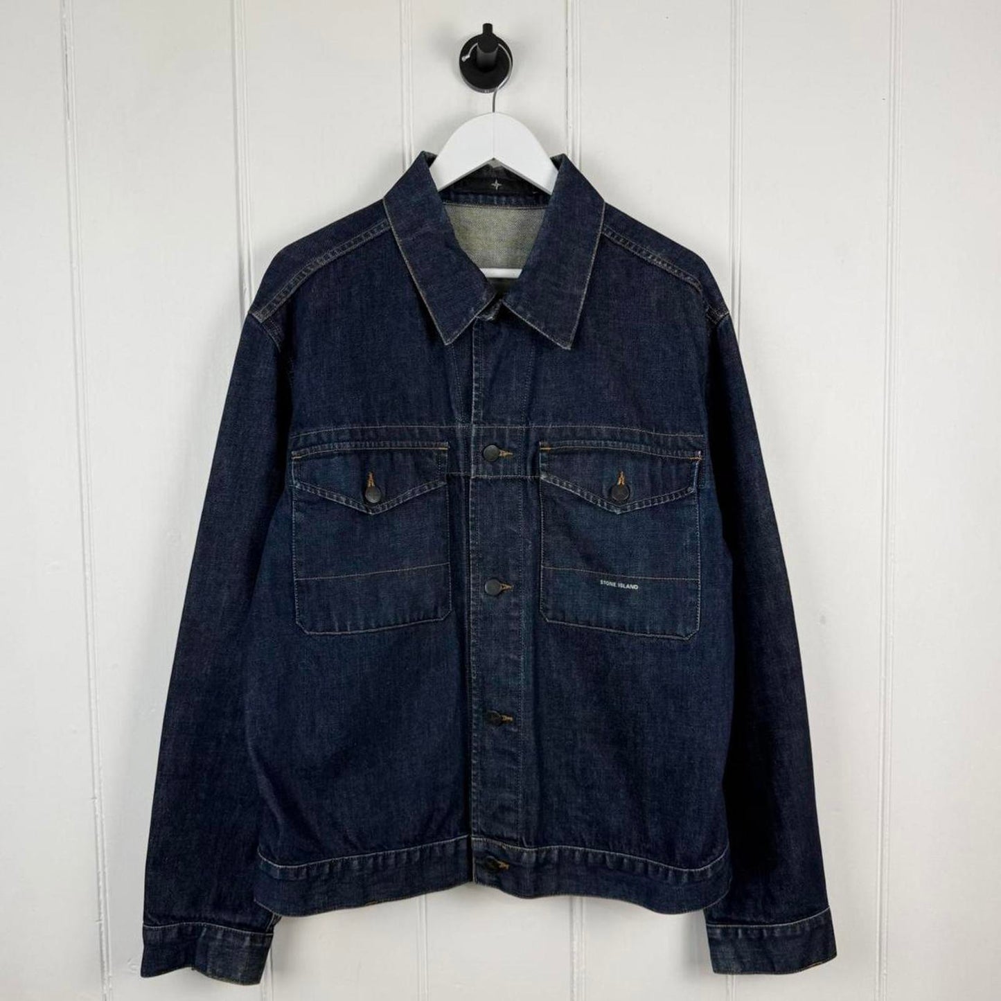 Stone Island Denim Jacket Dark Indigo (XL)
