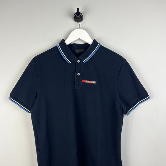 Prada Sport Logo Polo Shirt (L)