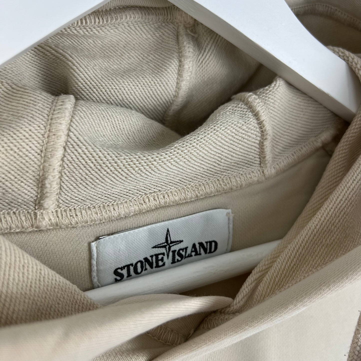 Stone Island Beige Hoodie