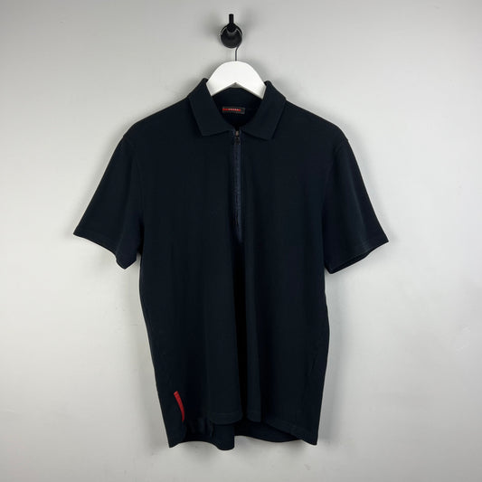 Prada Sport Zip Polo Shirt (M)