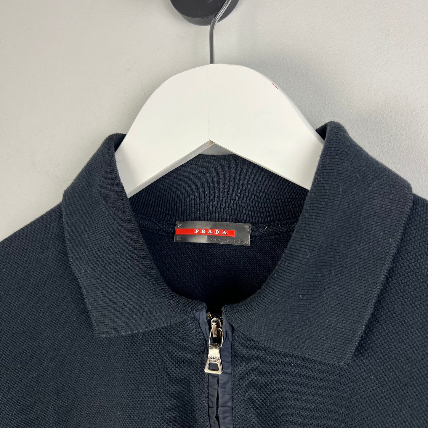 Prada Sport Zip Polo Shirt (M) – fordgarmz Prada Sport Zip Polo Shirt (M) – fordgarmz