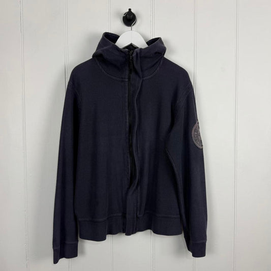 00s Stone Island Ribbed Hoodie (L)