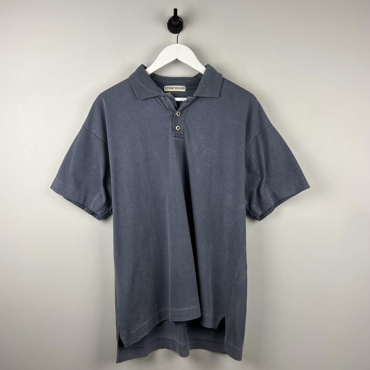 90’s Stone Island Logo Polo Shirt (XL)