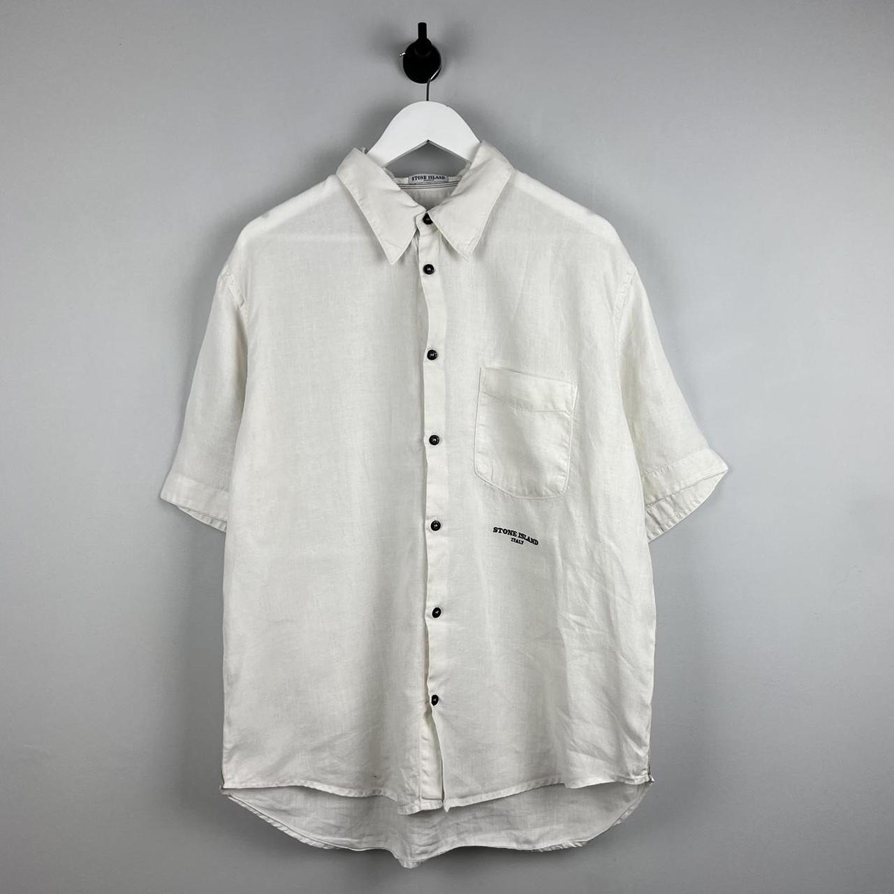 00s Stone Island Linen SS Shirt (XL)