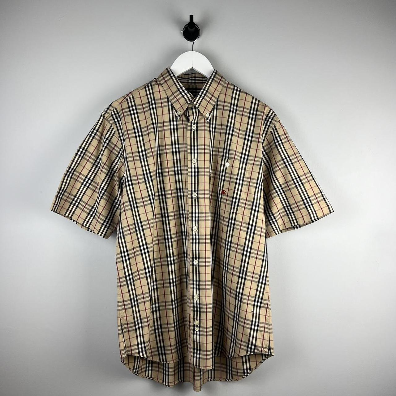 90’s Burberry Nova Check Logo Shirt SS (L/XL)