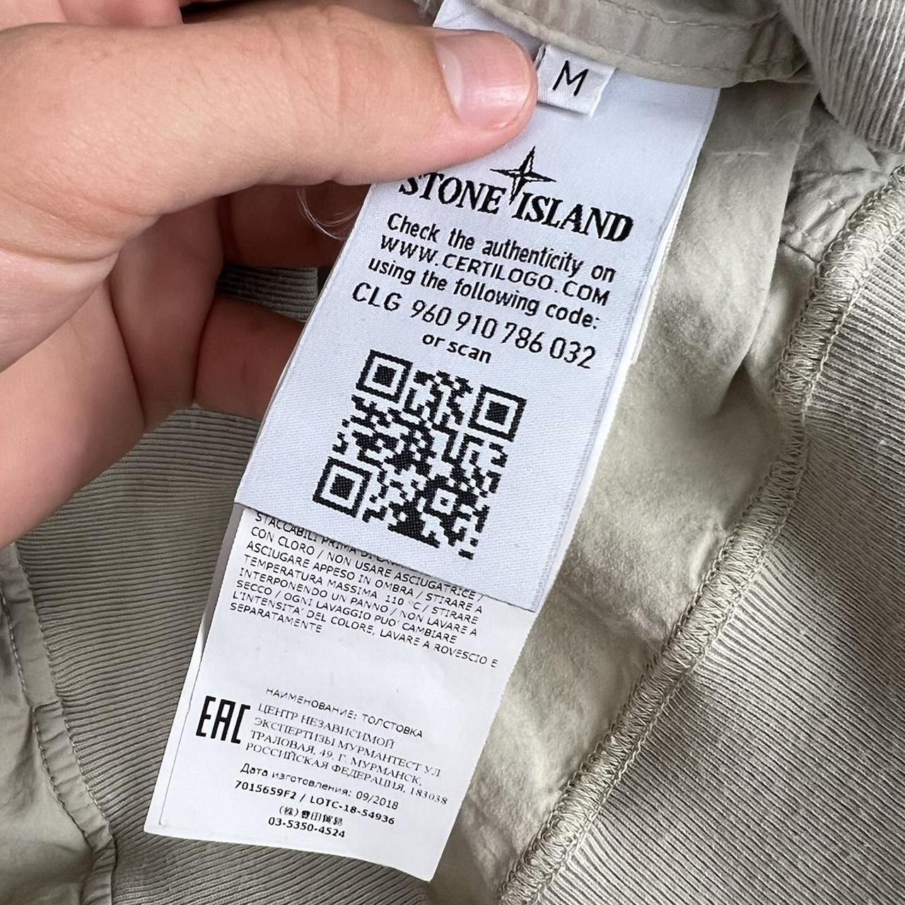 Stone Island Ghost Canvas Sweatshirt (M)