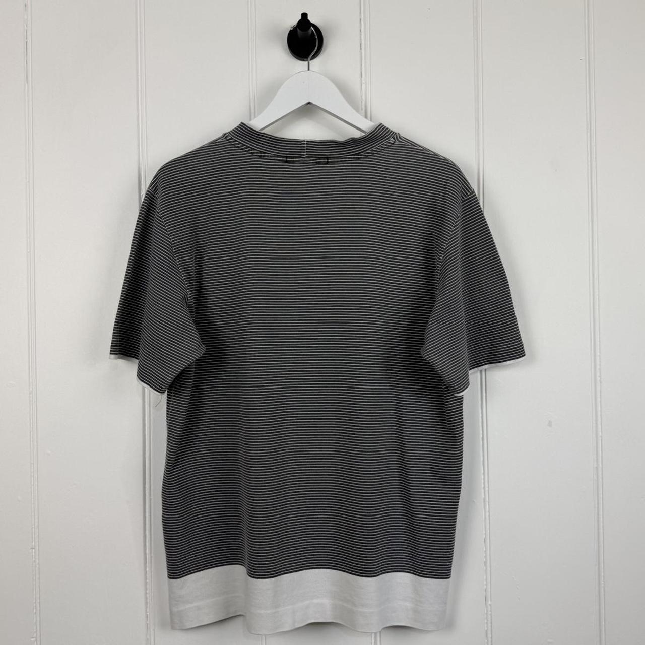 1999 Stone Island Striped Logo T Shirt (M)