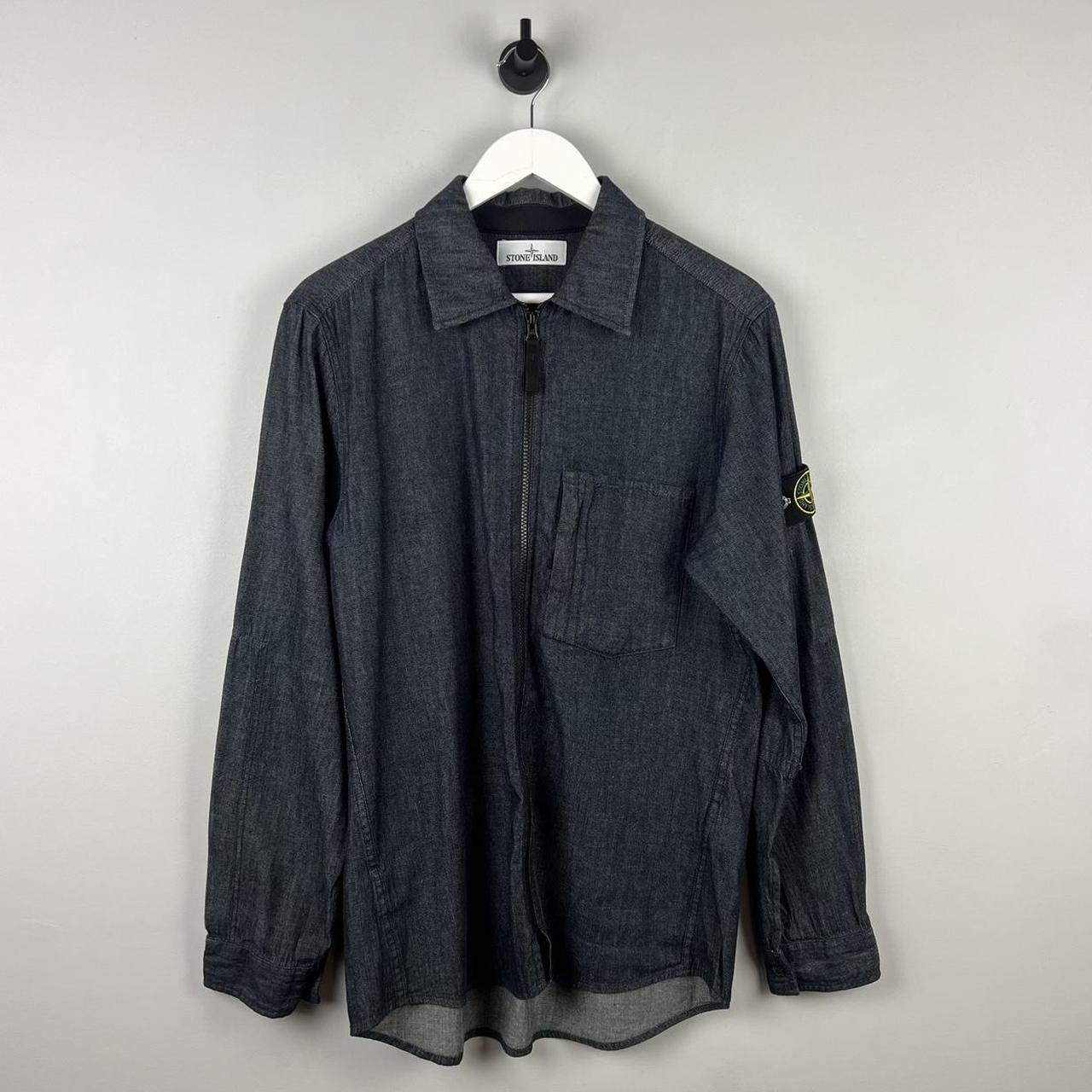 Stone Island Denim Zip Shirt (L)