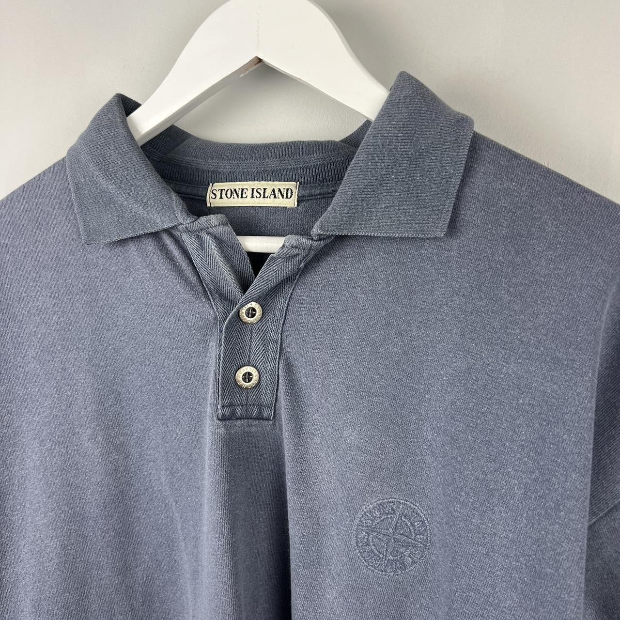 90’s Stone Island Logo Polo Shirt (XL)