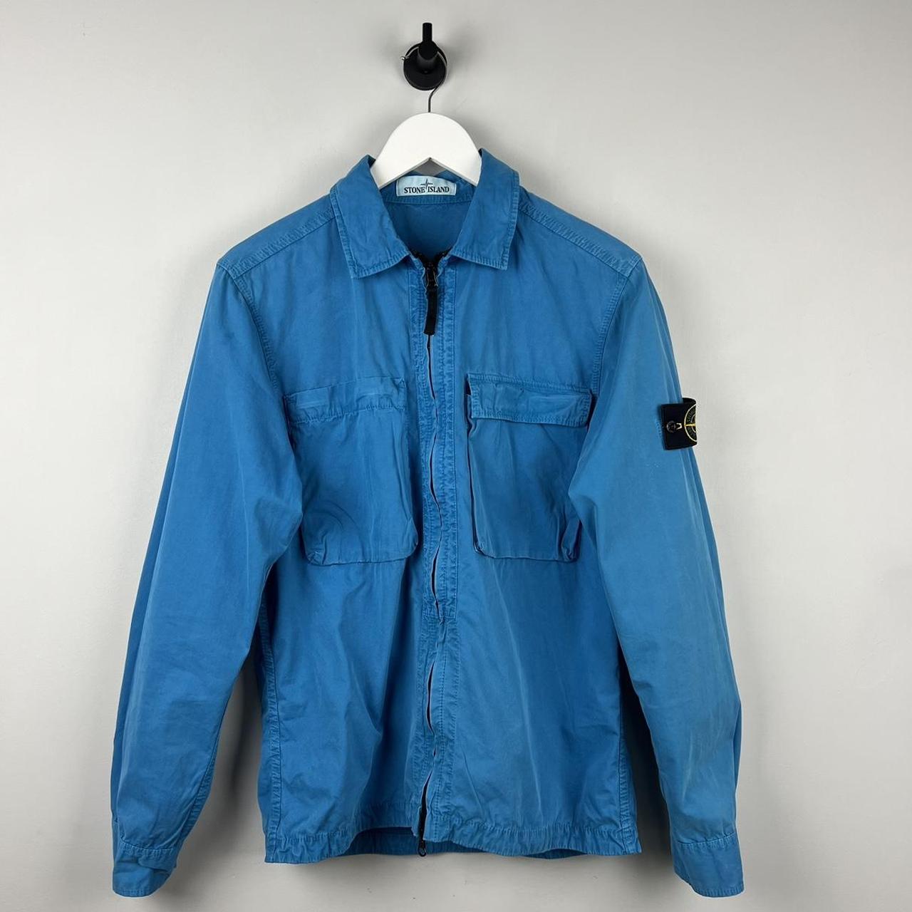 Stone Island Zip Up Over Shirt (M)