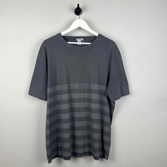 00’s Stone Island Striped Logo T-shirt (XL)