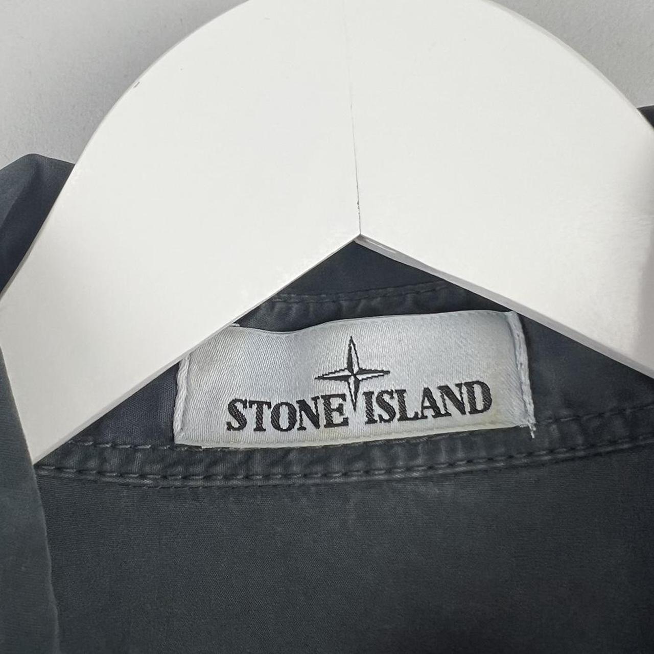 Stone Island Washed Canvas Zip Over Shirt (L)