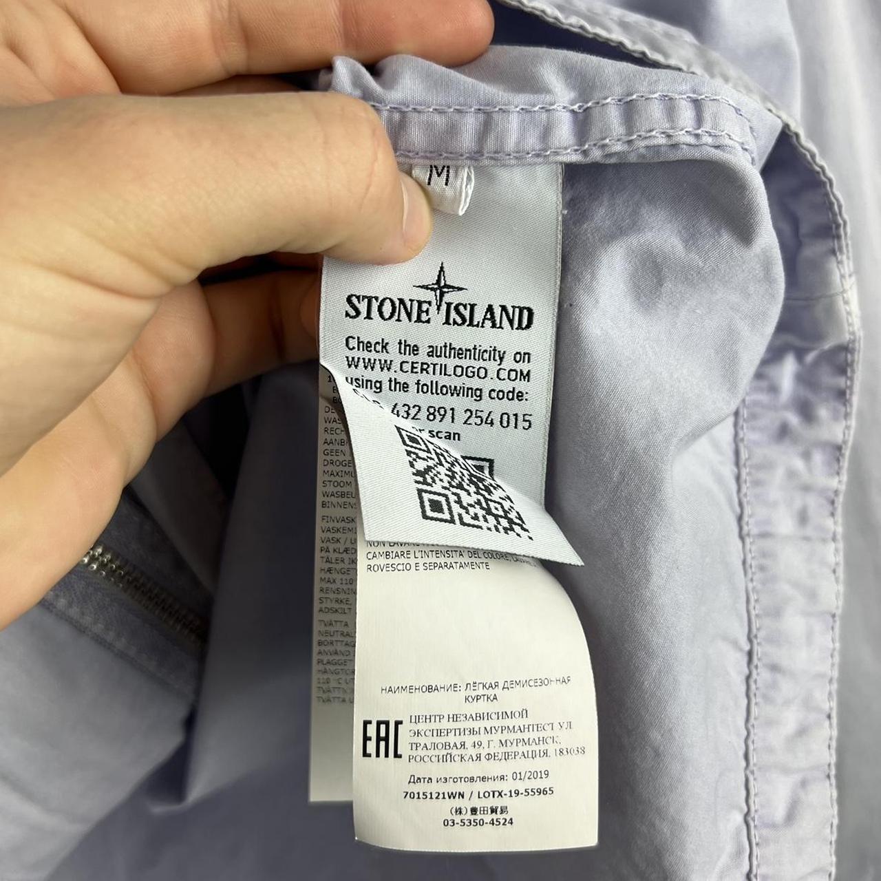 Stone Island Canvas Zip Over Shirt (M)