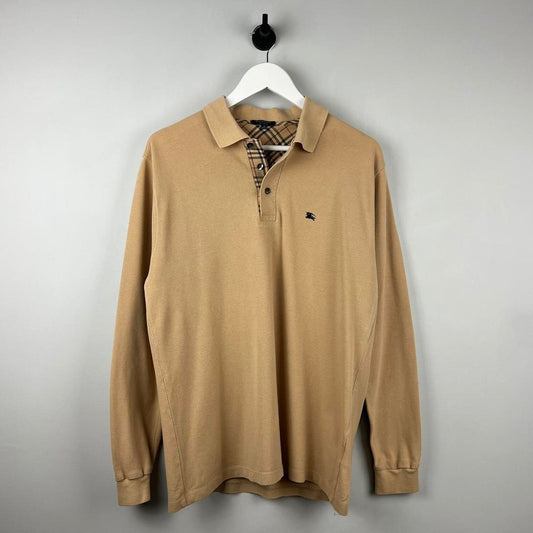 00’s Burberry Nova Check Polo Shirt LS (L)