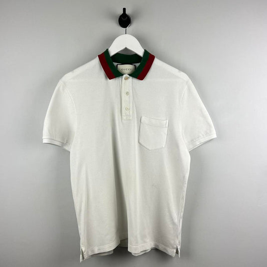 Gucci Web Logo Polo Shirt (L)