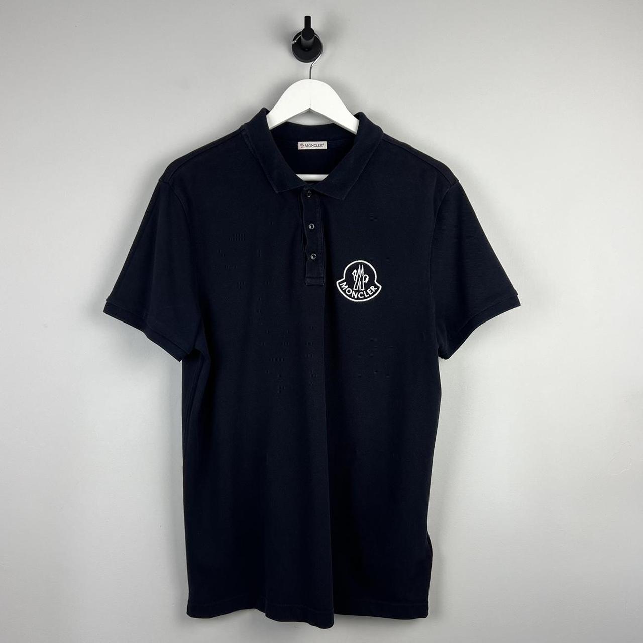 Moncler Maglia Embroidered Logo Polo Shirt (L)