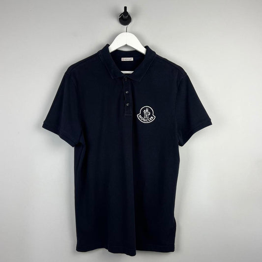 Moncler Maglia Embroidered Logo Polo Shirt (L)