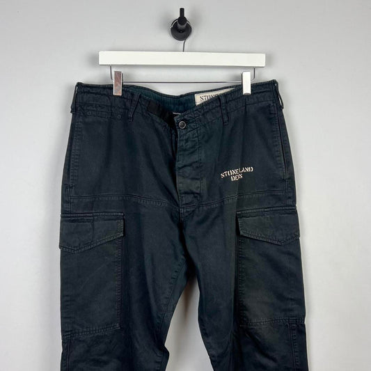 Stone Island Denims Logo Cargo Pants (W36")