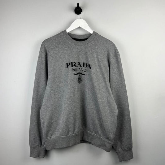 Authentic Prada Milano Logo Sweatshirt (L)