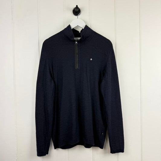 Stone Island Quarter Zip Jumper (L)