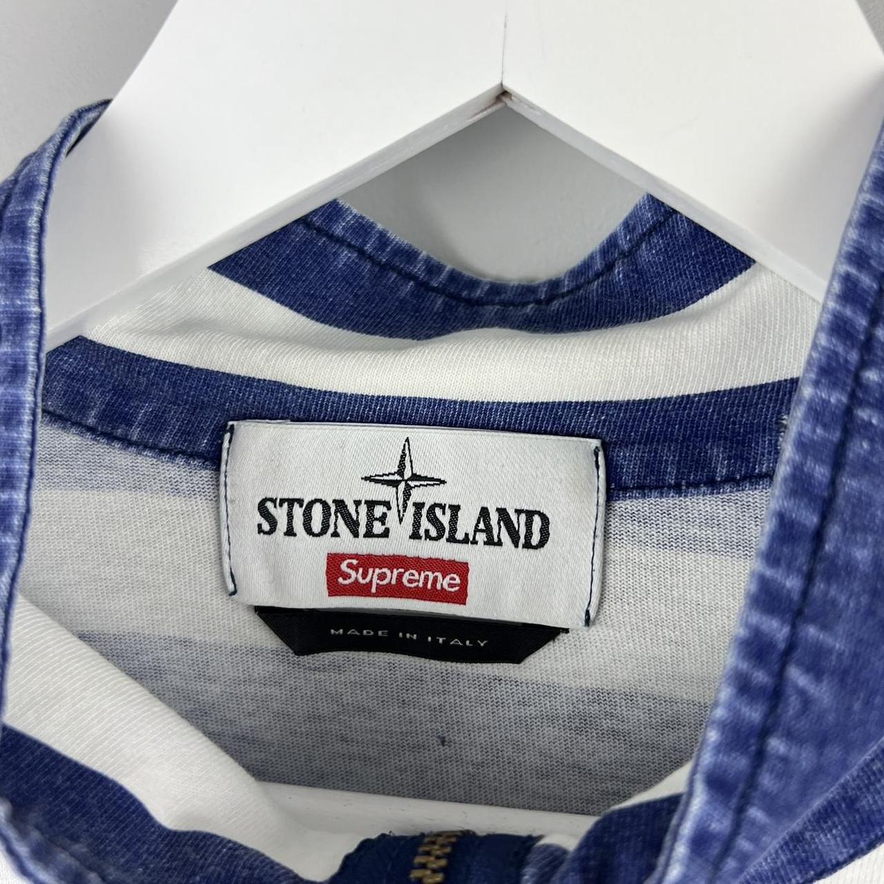 Stone Island x Supreme Striped Q Zip Jumper (S) – fordgarmz
