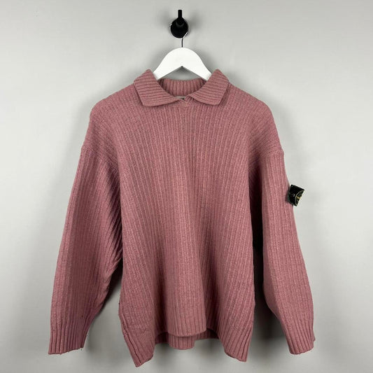 90’s Stone Island Collared Knit Jumper (S/M)