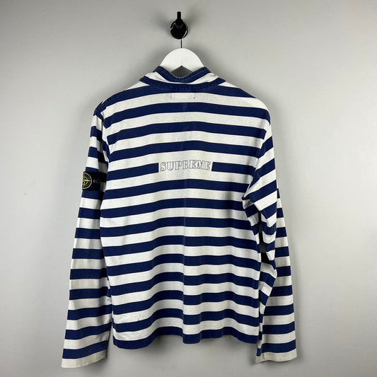 Stone Island x Supreme Striped Q Zip Jumper (S)