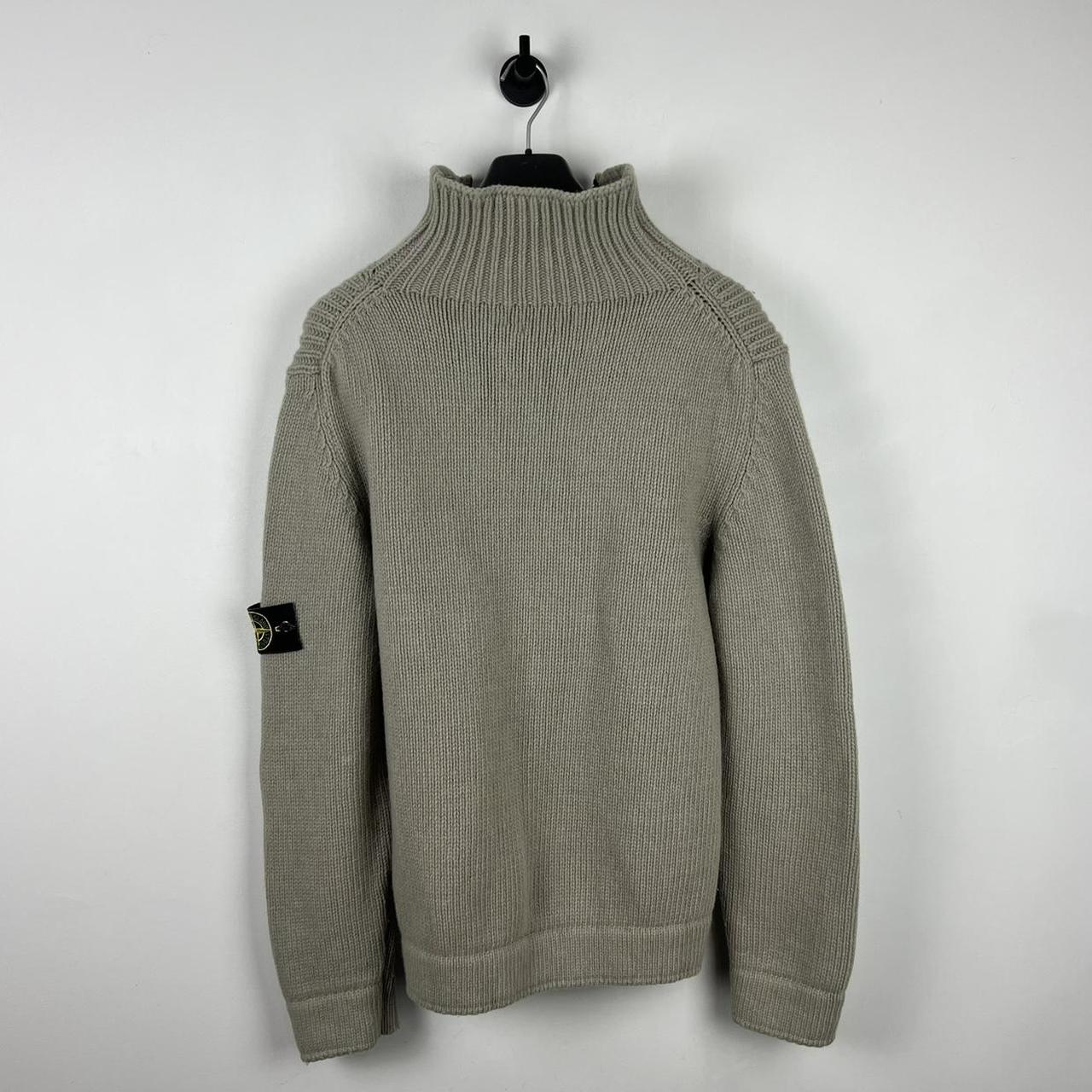 Stone Island Quarter Zip Knit (L)