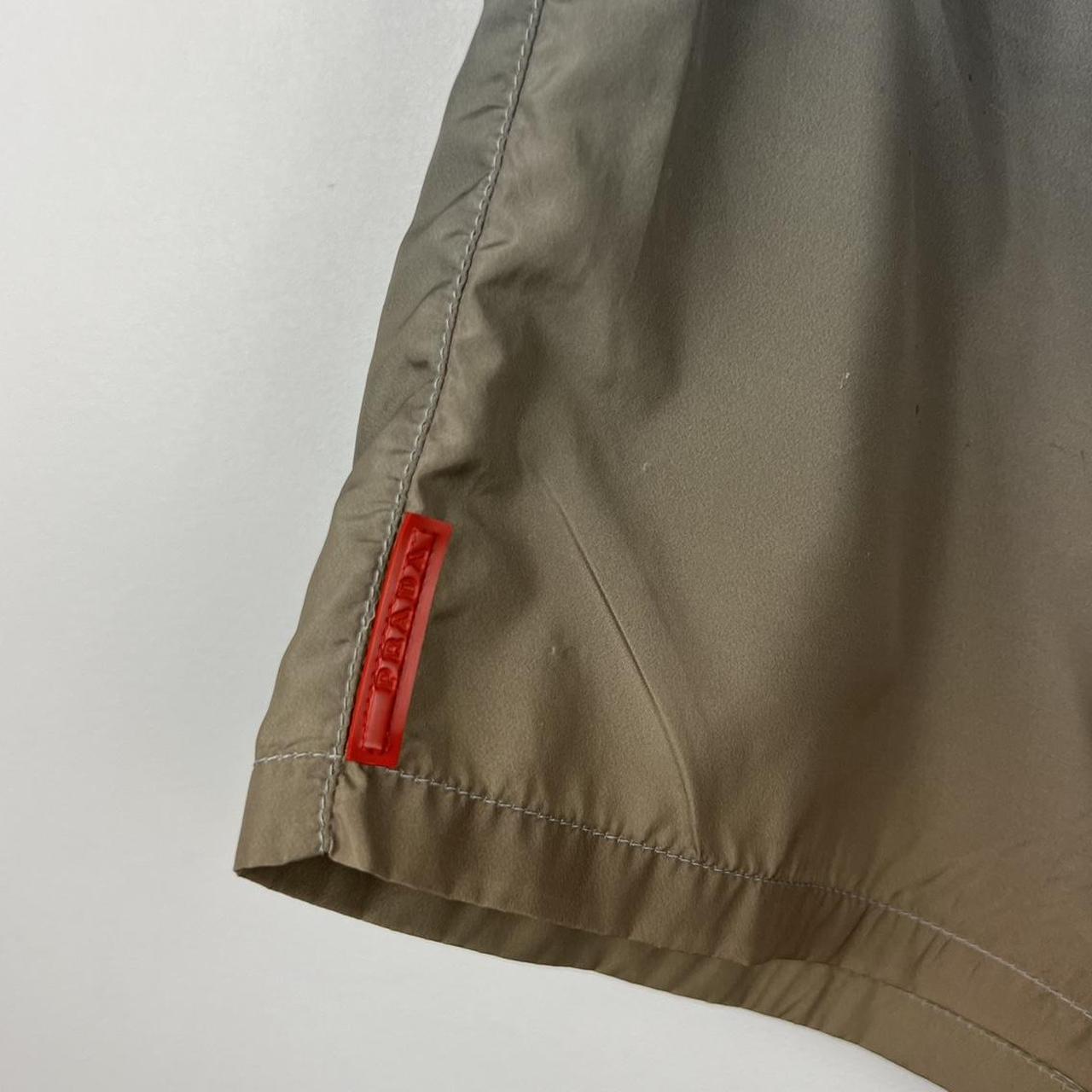 00s Prada Sport Gradient Logo Swim Shorts (W36")