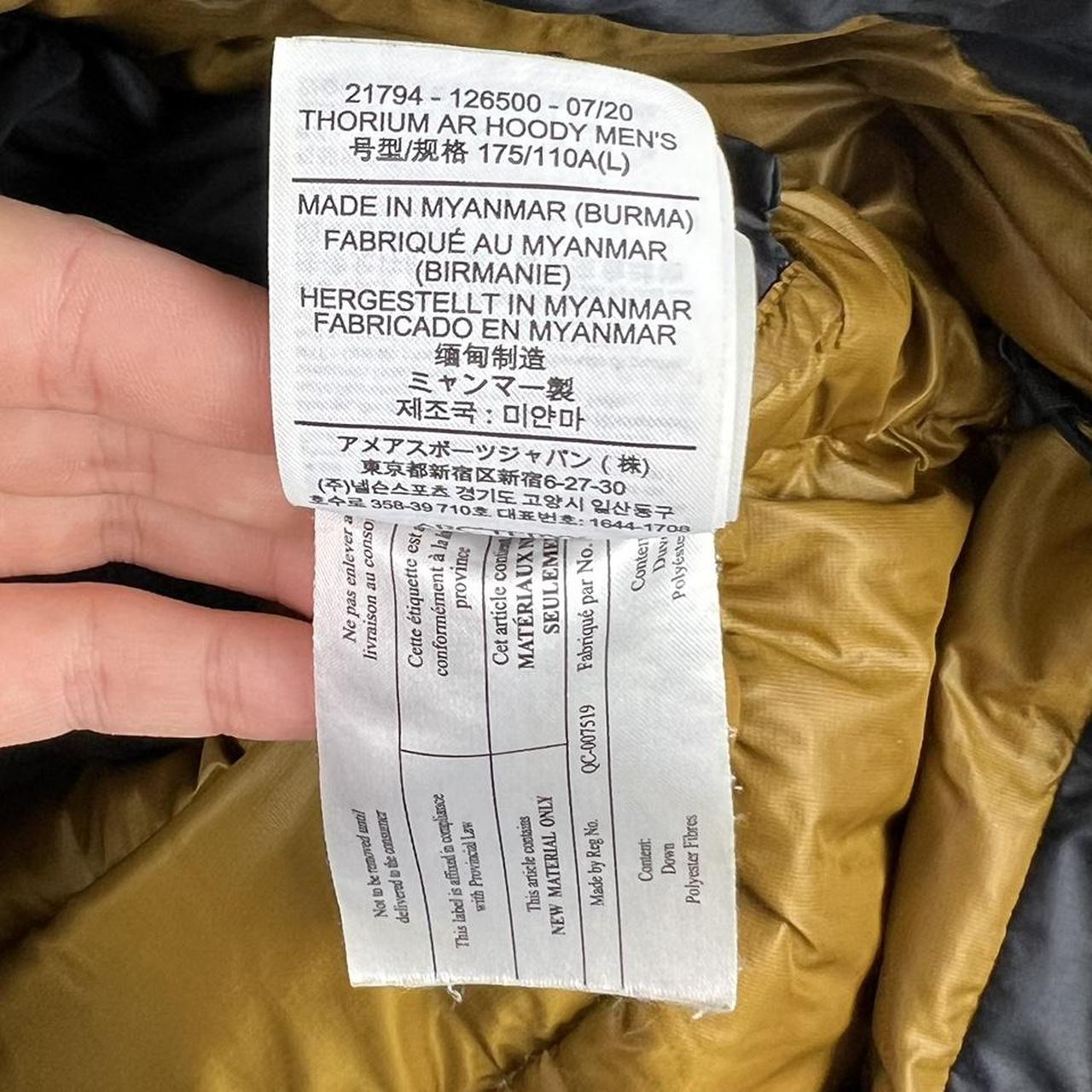 Arcteryx Thorium AR 24k Gold Puffer Jacket (L)