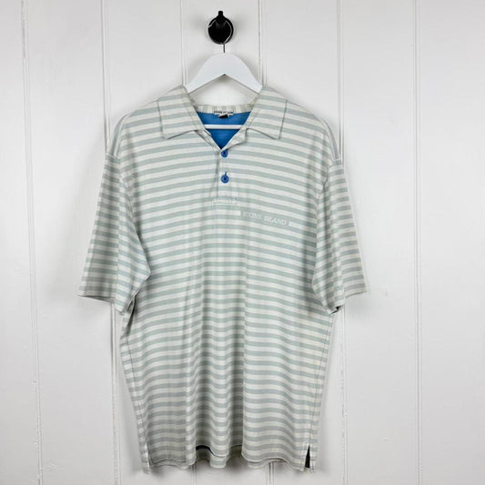 2000’s Stone Island Striped Polo (XXL)