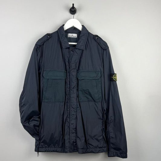 Stone Island Crinkle Reps Nylon Over Shirt (XL)