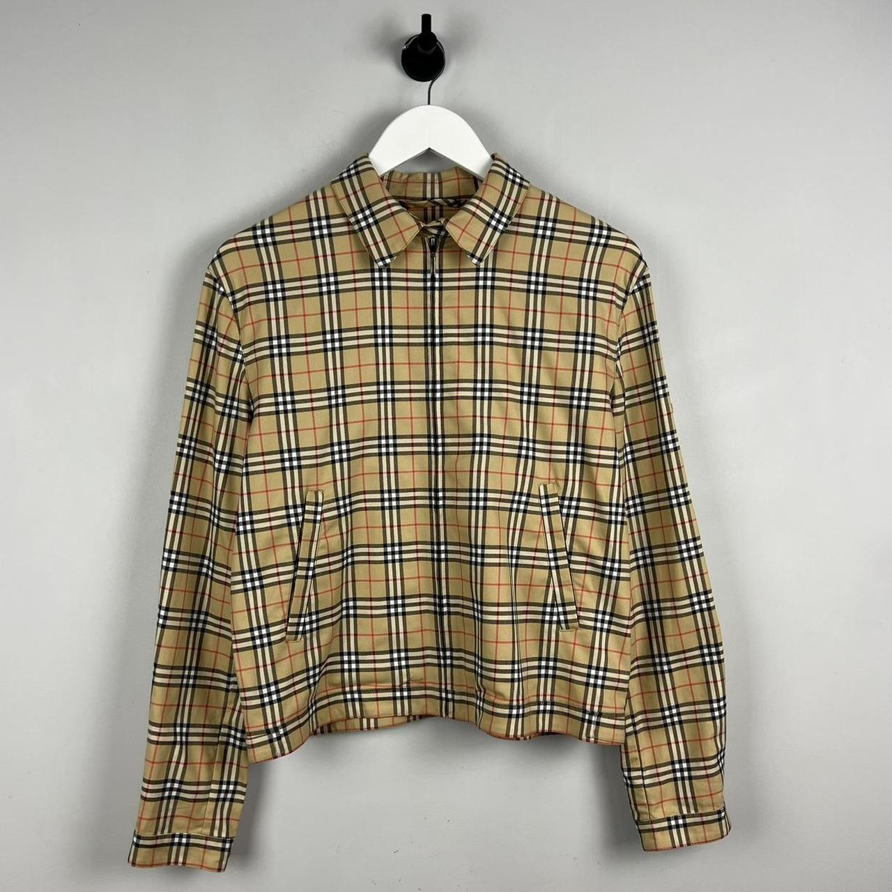 Vintage Burberry Nova Check Collared Jacket S