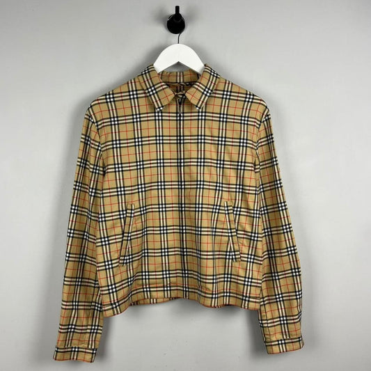 Vintage Burberry Nova Check Collared Jacket (S)