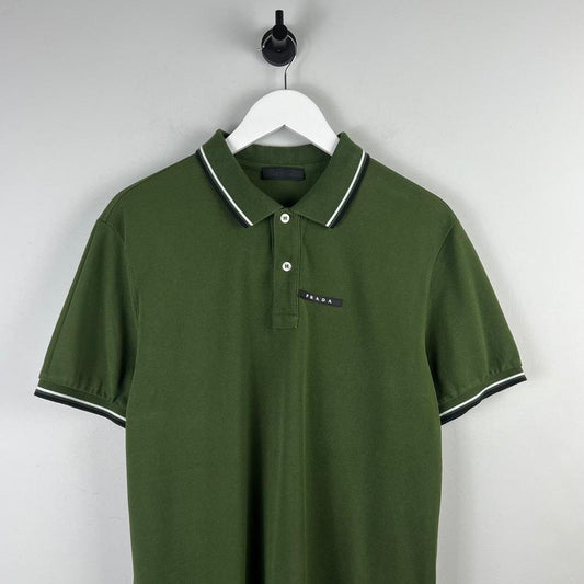 Prada Milano Sport Logo Polo Shirt (L)
