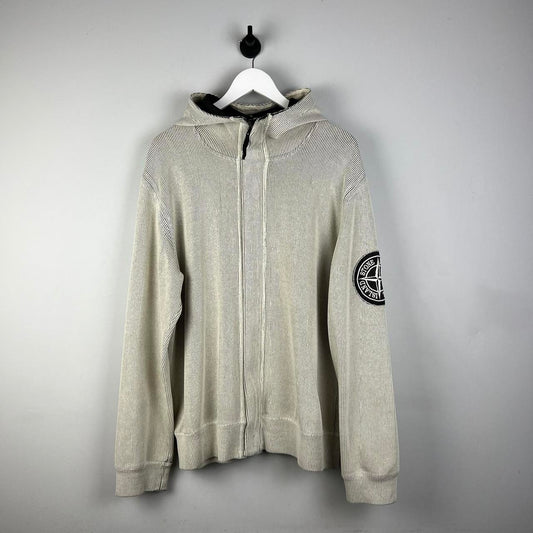 00's Stone Island Ribbed Hoodie (XL)