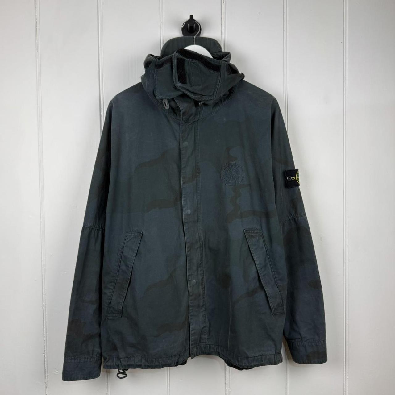 Stone Island x Supreme Brushed Cotton Camo Riot Mask Jacket (L)